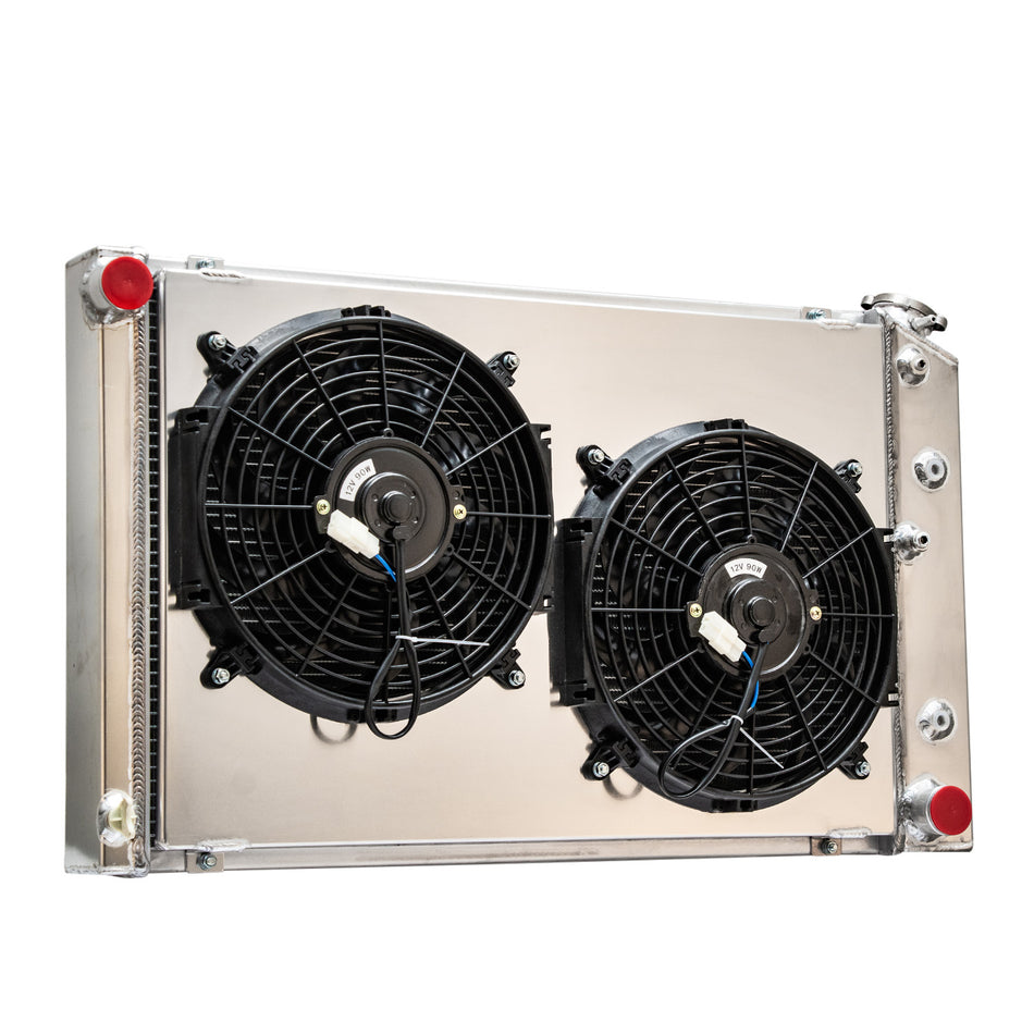 ASI Performance 4 Row Radiator+Shroud Fan For 1970-81 Chevy Camaro/78-87 Monte Carlo G-Body GMC