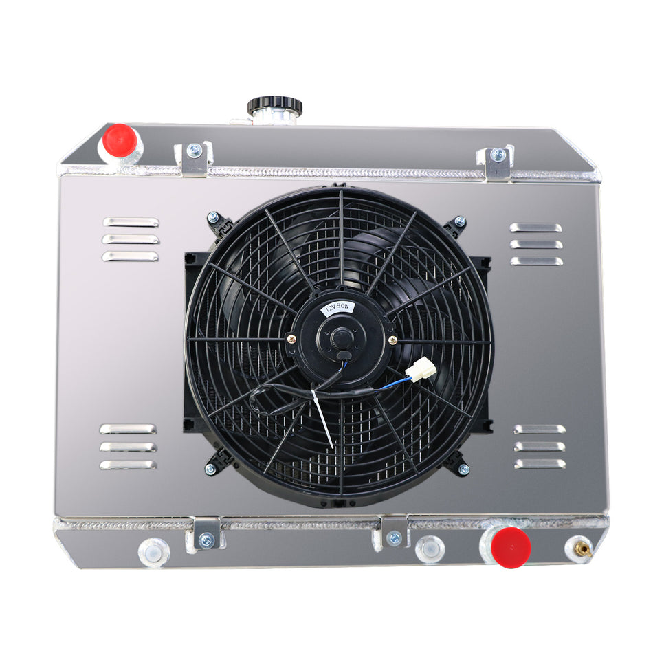 ASI Performance 4-Row Radiator Shroud Fan Kits Fit 1965-1967 Pontiac LeMans Tempest GTO V8 5.3L