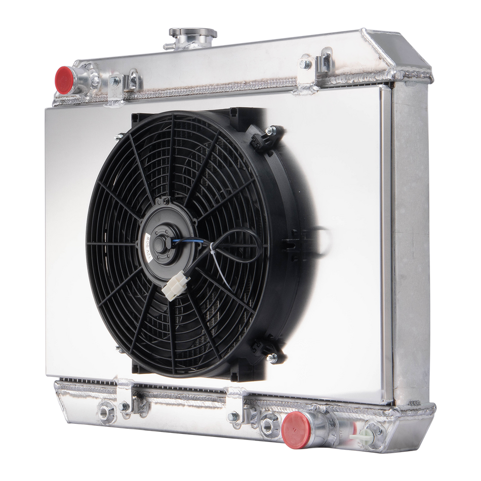 ASI Performance 4 Row Radiator Shroud Fan Fit 1965-1967 Pontiac LeMans Tempest GTO 5.3L CC1680