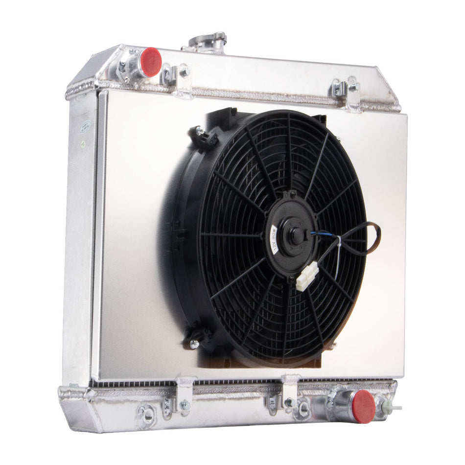 ASI Performance 4 Row Radiator Shroud Fan Fit 1965-1967 Pontiac LeMans Tempest GTO 5.3L CC1680