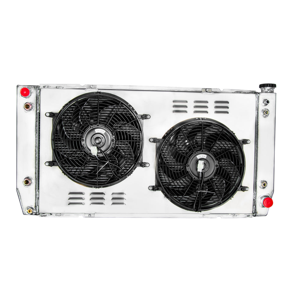 ASI Performance 4 Row Radiator Shroud Fan For 1988-2000 Chevy GMC C/K Pickup 2500 3500 7.4L V8