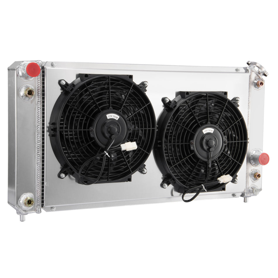 ASI Performance 4-ROW Radiator+Shroud Fan For 1996-05 Chevrolet S10 Pickups GMC Blazer V8 V6