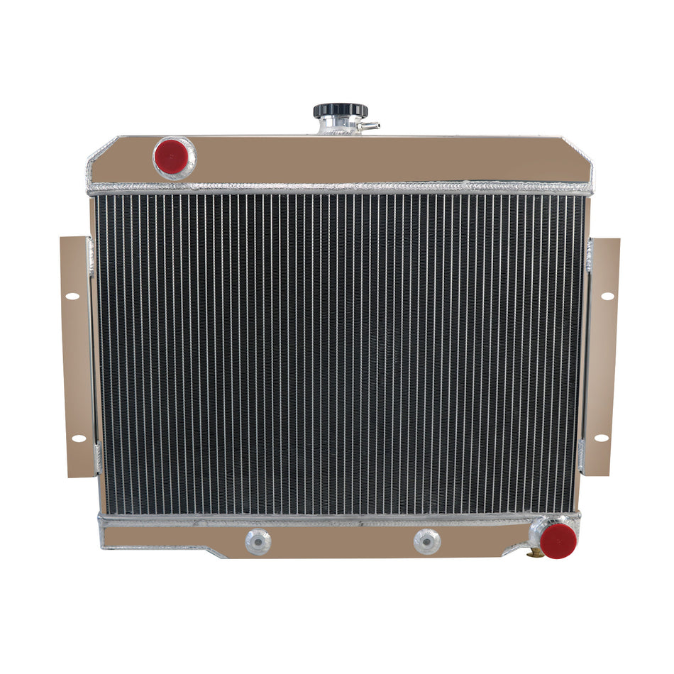 ASI Performance 4-ROW ALUMINUM RADIATOR For 1972-1986 JEEP CJ CJ5 CJ6 CJ7 CHEVY V8 2.5 4.2 4.6L