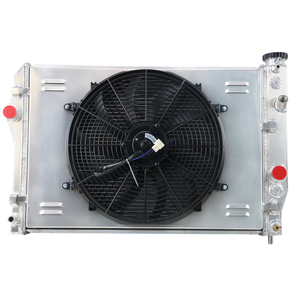 ASI Performance For 1993-2002 1994 Chevrolet Camaro 5.7L V8 4 Row Aluminum Radiator Shroud Fan