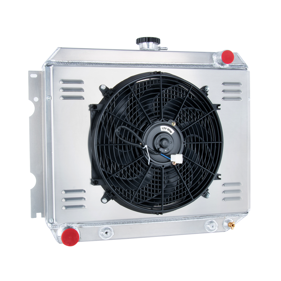 ASI Performance 4 Row Aluminum Radiator Shroud Fan For 1968-1974 Dodge Charger Coronet Challenger