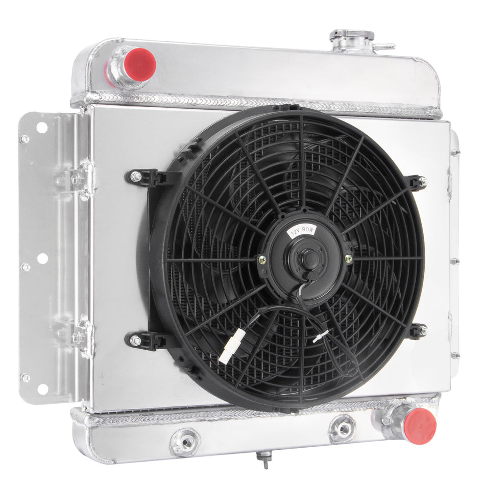 ASI Performance 4 Row Radiator Shroud Fan for 1962-1967 1963 Chevy II Nova SS Inline CC255