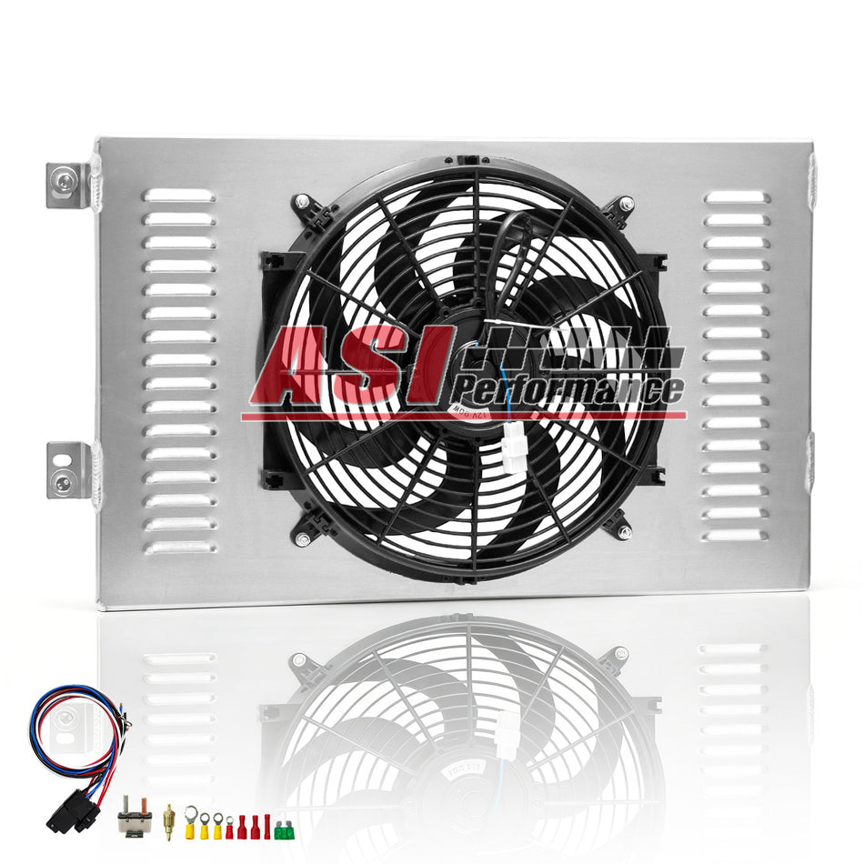 ASI Performance Aluminum Radiator Shroud Fan For 1960-65 Chevy Biscayne Impala Bel Air El Camino