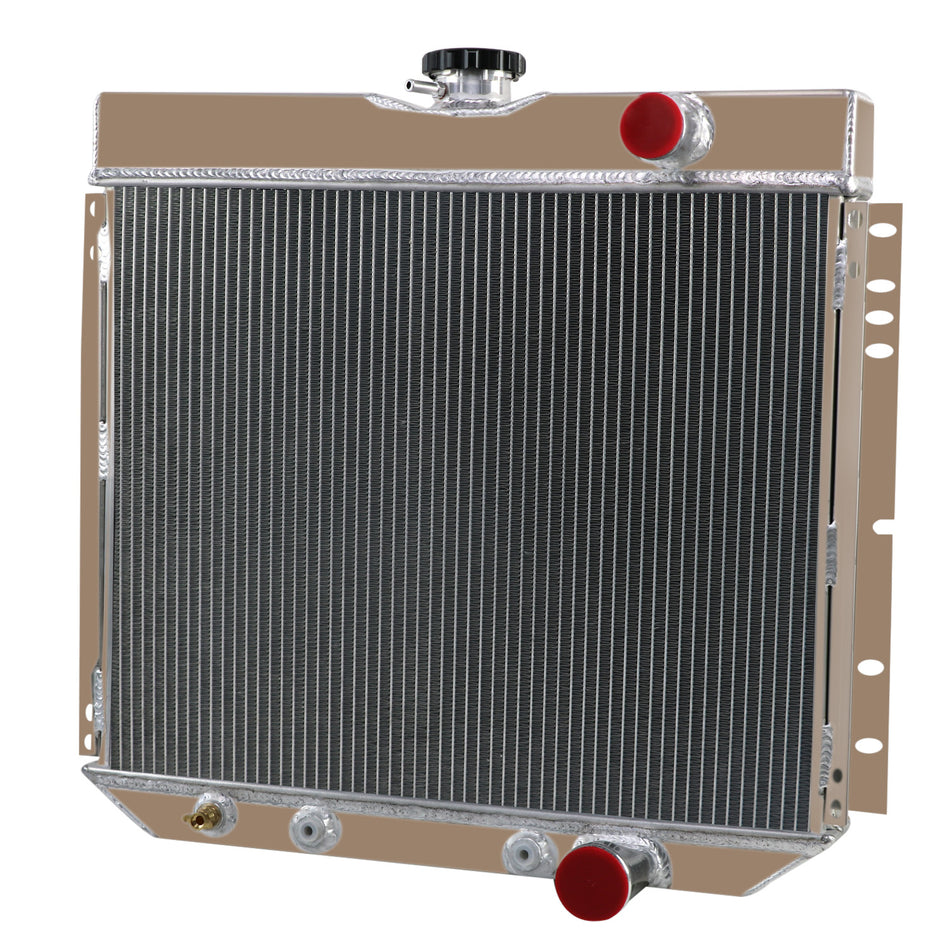 ASI Performance 4 Rows Aluminum Radiator For Ford Mustang Mercury Cougar Falcon L6 V8 1967-1970