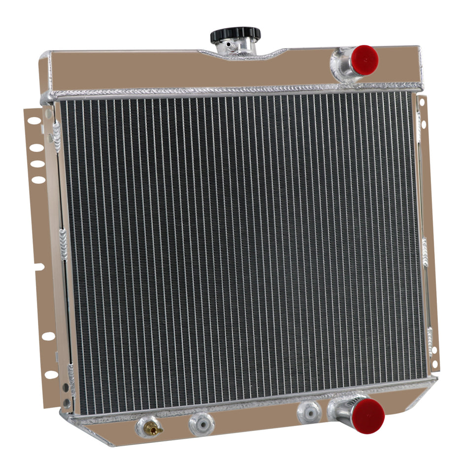 ASI Performance 4 Rows Aluminum Radiator For Ford Mustang Mercury Cougar Falcon L6 V8 1967-1970