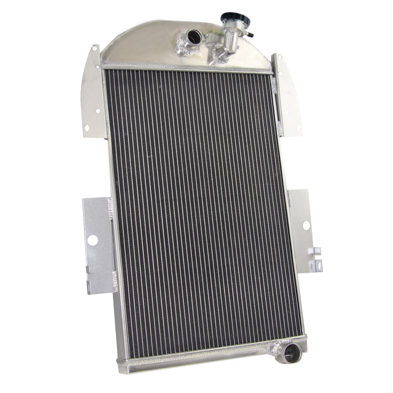 ASI Performance 4 Rows Aluminum Radiator For 1934-1936 1935 Chevy Pickup Truck L6 V8 Conversion
