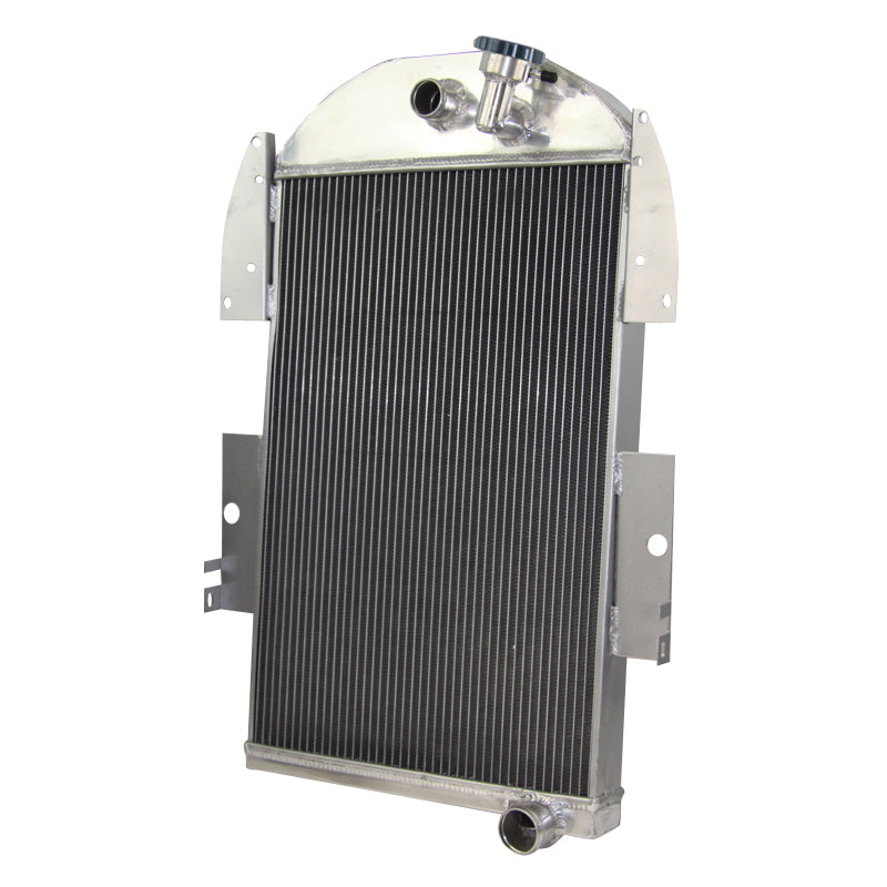 ASI Performance 4 Rows Aluminum Radiator For 1934-1936 1935 Chevy Pickup Truck L6 V8 Conversion