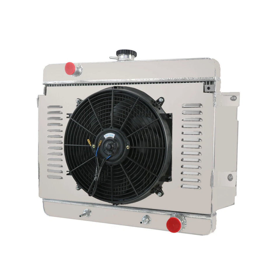 ASI Performance 4 Row Radiator+Shroud+Fan For 69-1970 Chevy Impala Bel Air Caprice Brookwood V8