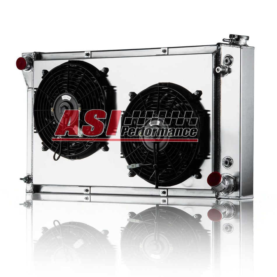 ASI Performance 3 Row Radiator Shroud Fan For 1967-1972 Chevy C/K C10 C20 C30 K10 K20 K30