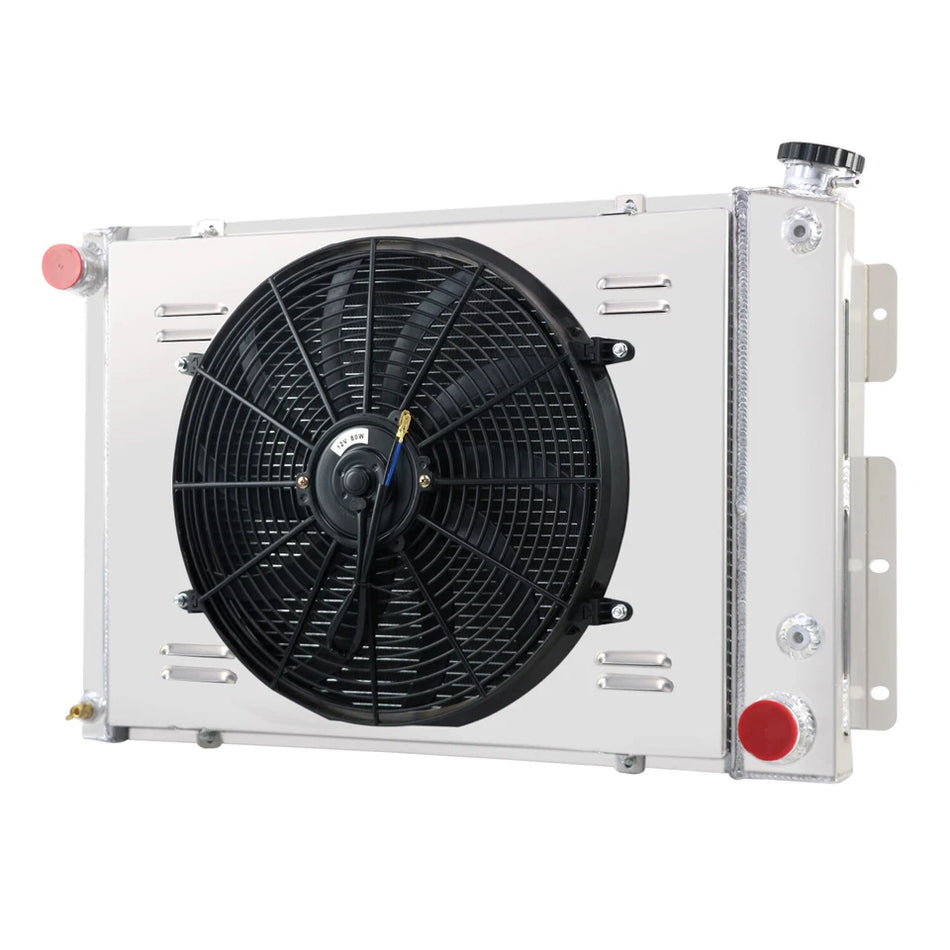 ASI Performance 4-Row Radiator Shroud Fan for 1967-1969 Chevy Camaro Big Block Pontiac Firebird
