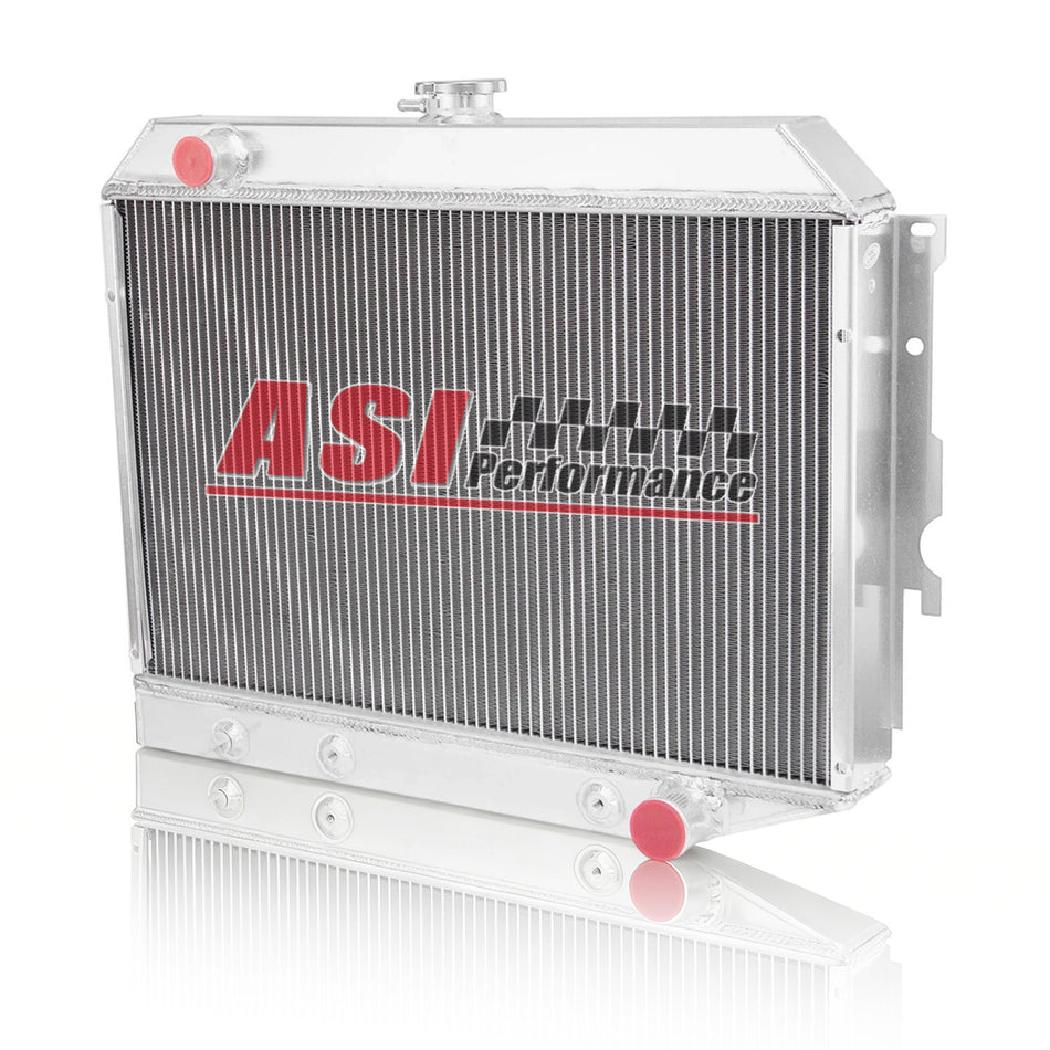 ASI Performance 4 Row Aluminum Radiator For 68-74 1972 Dodge Plymouth Small Block 26 Wide AT