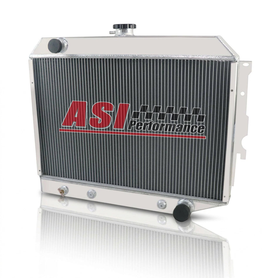 ASI Performance 4 ROWS Aluminum Radiator For 1968-1974 Dodge Plymouth Small Block 26 Wide