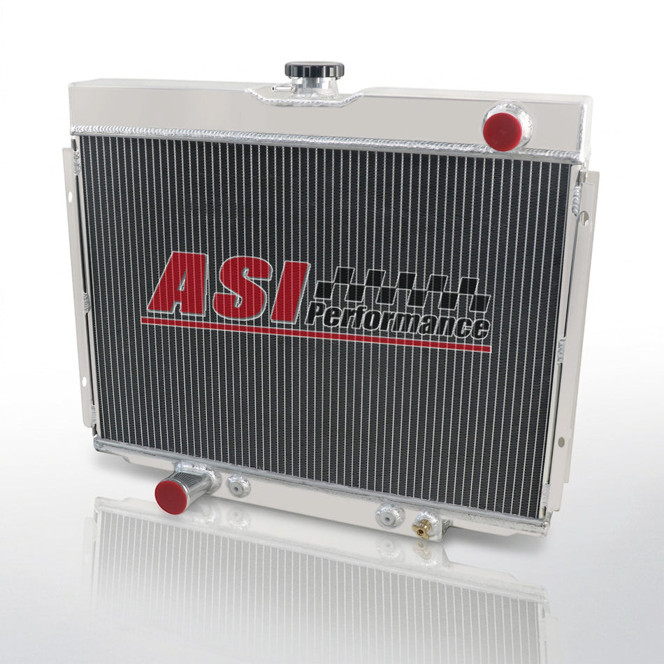 ASI Performance 4 Row Radiator For 1967-1970 Ford Falcon Mustang Cougar Fairlane Ranchero 3.3L