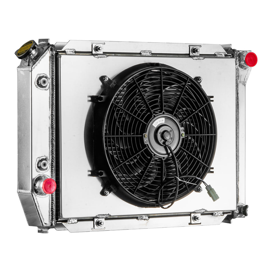 ASI Performance 4 Row Radiator Shroud Fan For 1967-68 Ford Mercury Marquis Galaxie Thunderbird
