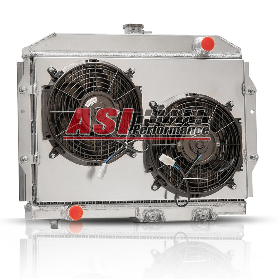 ASI Performance 4 Row Radiator Shroud Fan For 1958-1974 AMC Rebel Ambassador Gremlin 5.9 6.4L V8
