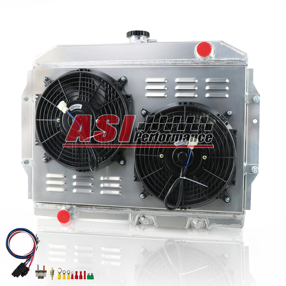 ASI Performance 4 Row Radiator Shroud Fan Relay for 1958-74 AMC Ambassador Hornet American AT