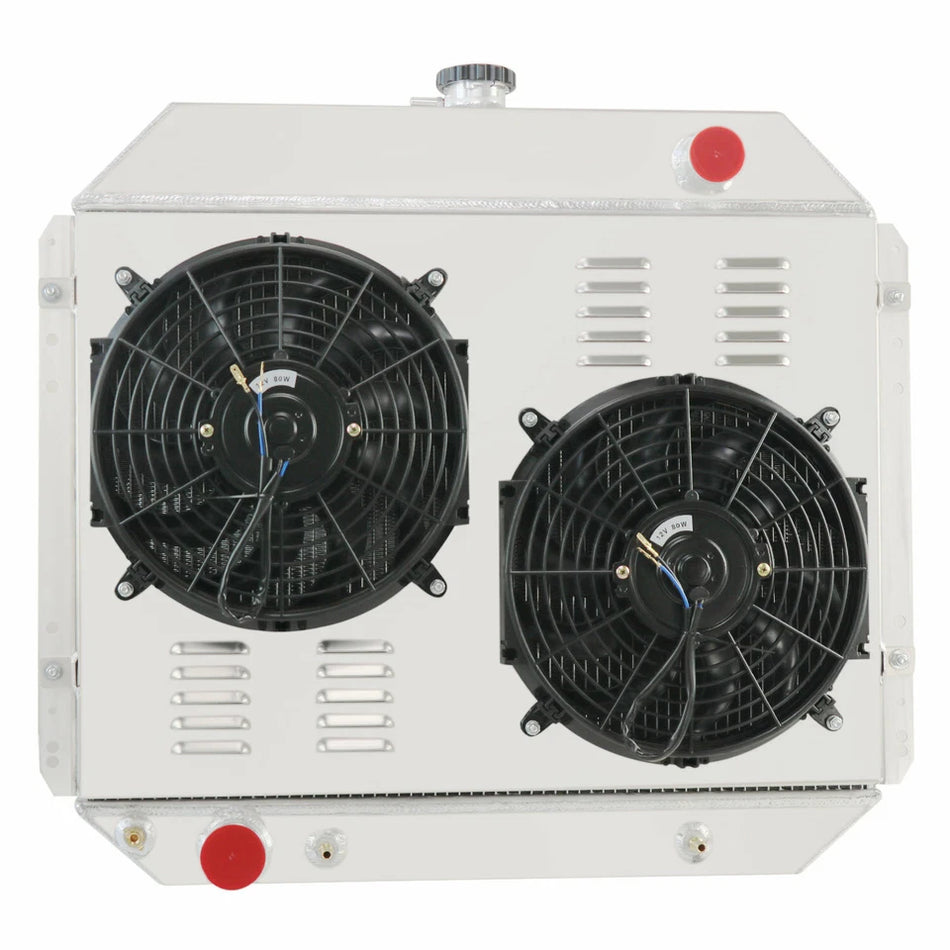 ASI Performance 4 Row Radiator+Shroud+Fan For 1966-1979 Ford F-100 F-150 F-250 F-350 Bronco V8