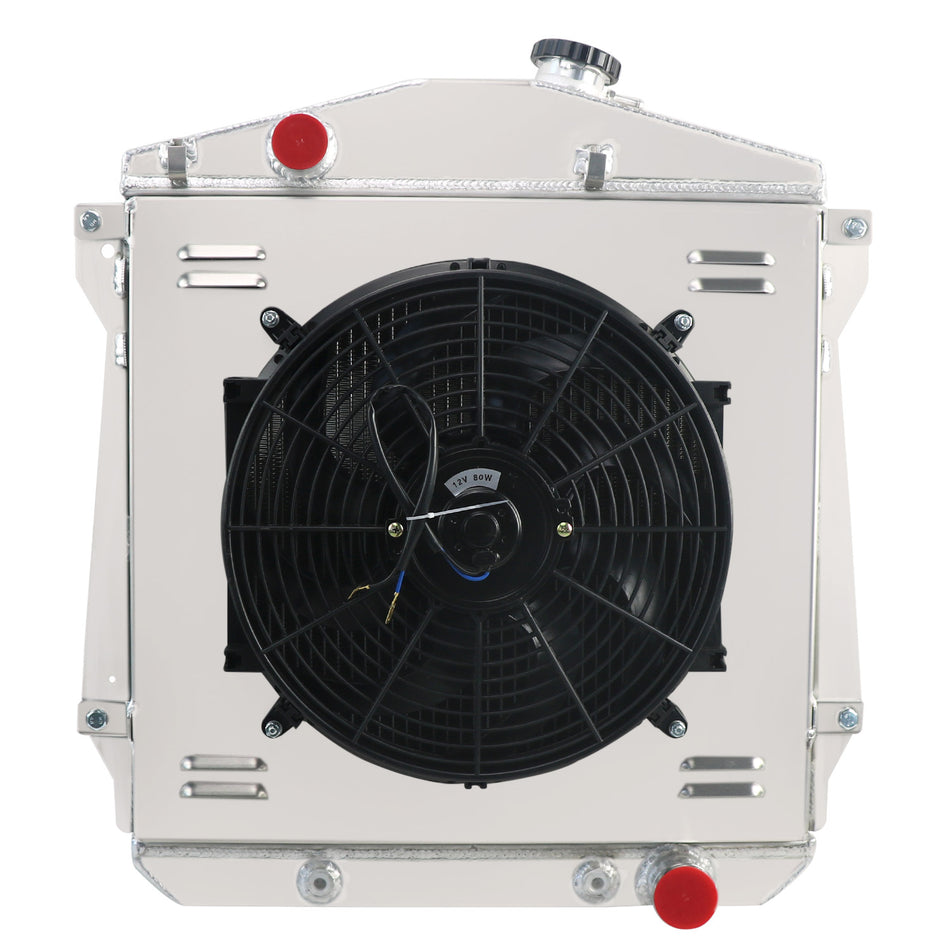 ASI Performance Fit 1943-1948 Chevy Fleetmaster Delivery BL Sedan V8 3-Rows Radiator+Shroud Fan