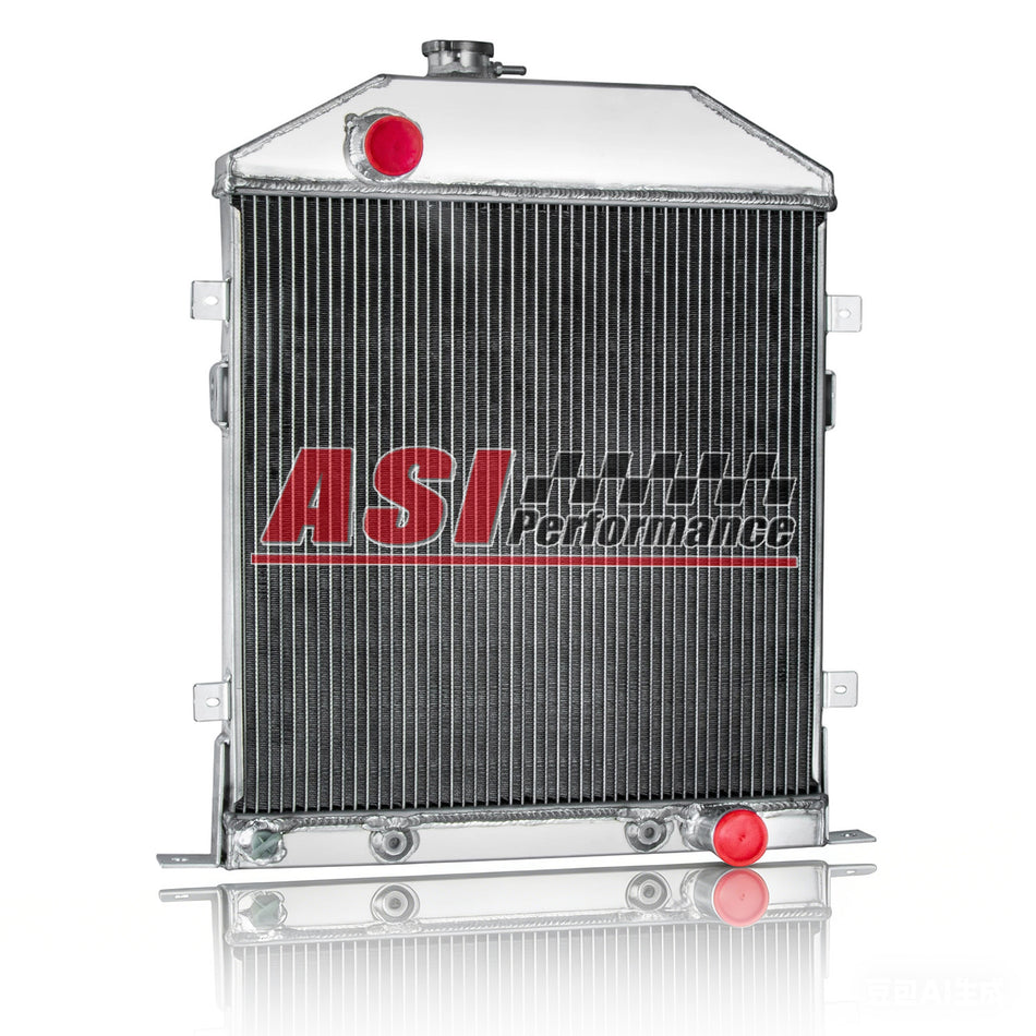 ASI Performance 4-Row Aluminum Radiator Fit 1942-1948 FORD Deluxe Coupe Mercury Series Chevy V8