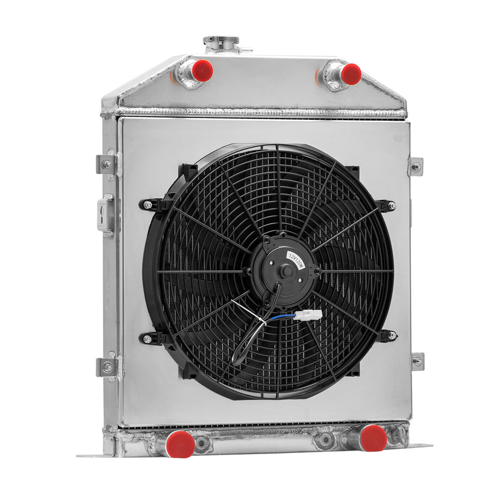 ASI Performance 4Row Radiator Fan Shroud For Ford Deluxe/Mercury Coupe Flathead Engine 1942-1948