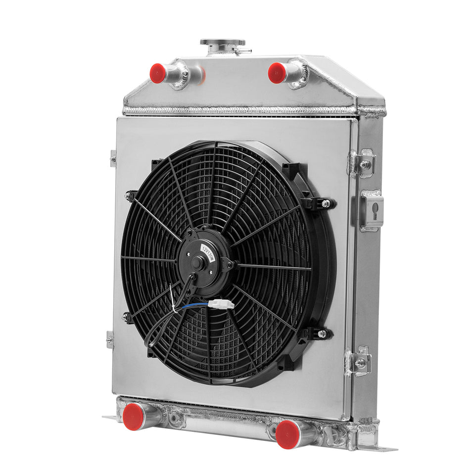ASI Performance 4Row Radiator Fan Shroud For Ford Deluxe/Mercury Coupe Flathead Engine 1942-1948