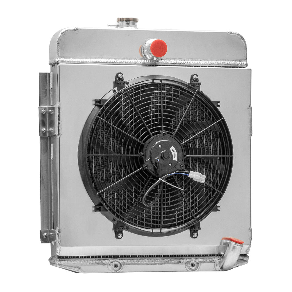ASI Performance 4 Row Radiator Shroud Fan fit 1949 1950 Plymouth Special Deluxe Suburban 3.6L