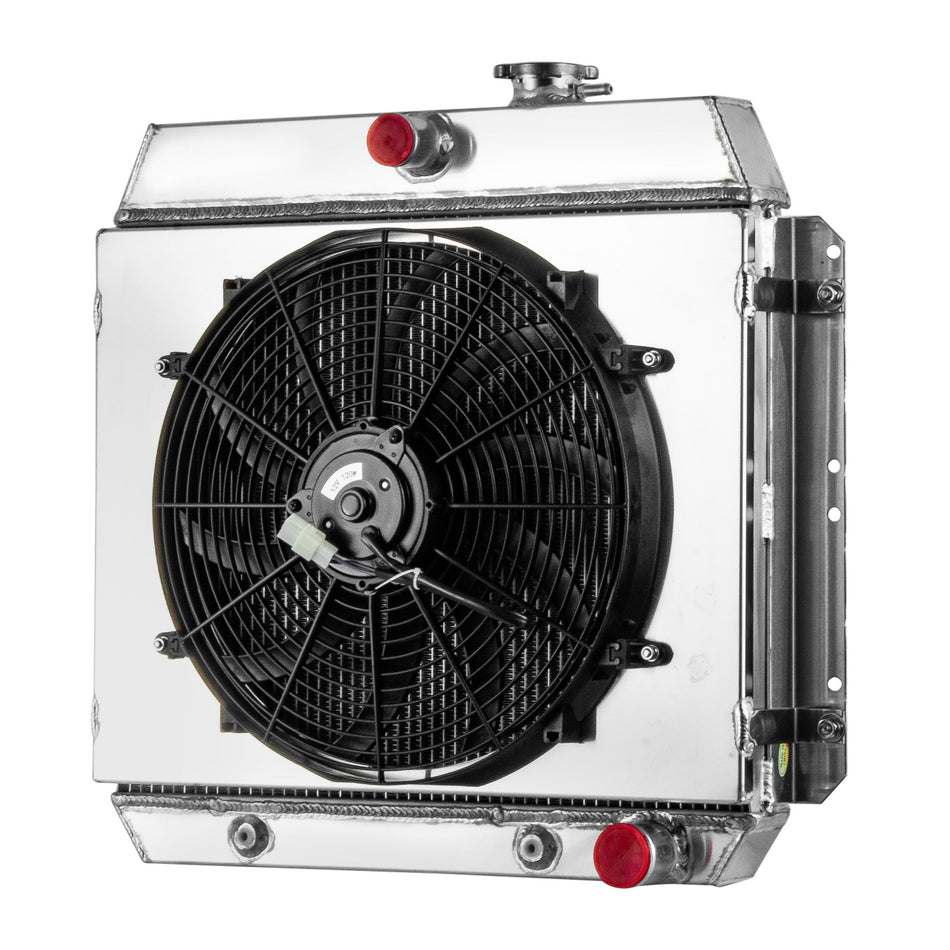 ASI Performance 4 Row Radiator Shroud Fan For 1949-54 Chevy Bel Air Fleetline Styleline 150 210