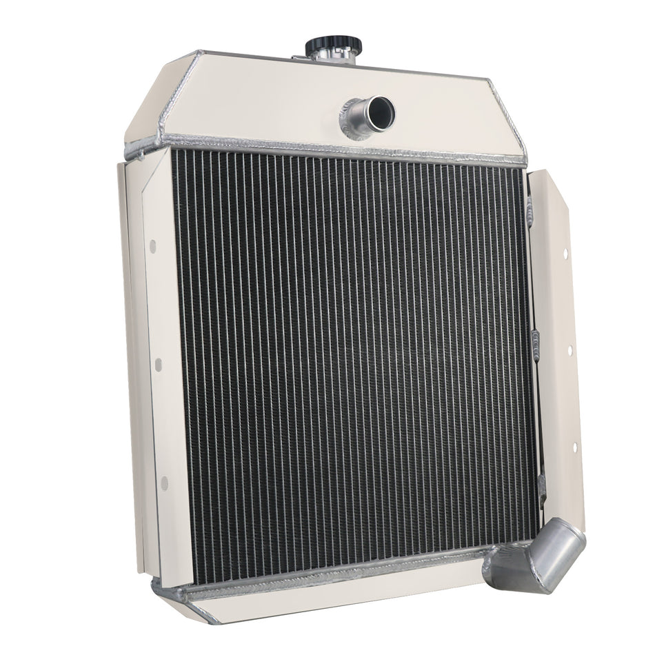 ASI Performance 4-Row Radiator For 1941-49 International KB1,KB2,KB3 K1 K2 K3 Series L6 Engine.