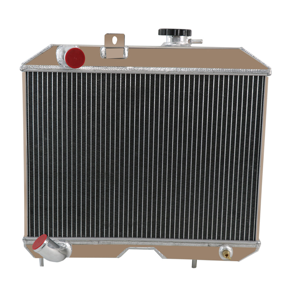 ASI Performance 4 Row Aluminum Radiator FOR 1941-1952 Jeep Willys CJ2 CJ-2A ,CJ3 M38 Ford GPW