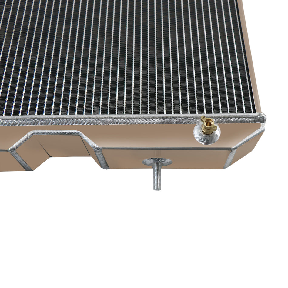 ASI Performance 4 Row Aluminum Radiator FOR 1941-1952 Jeep Willys CJ2 CJ-2A ,CJ3 M38 Ford GPW