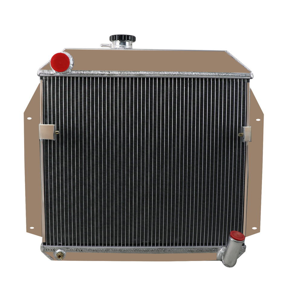 ASI Performance 4 Row Aluminum Radiator For 1955-1956 Plymouth Belvedere Fury Plaza Savoy ,3.8L