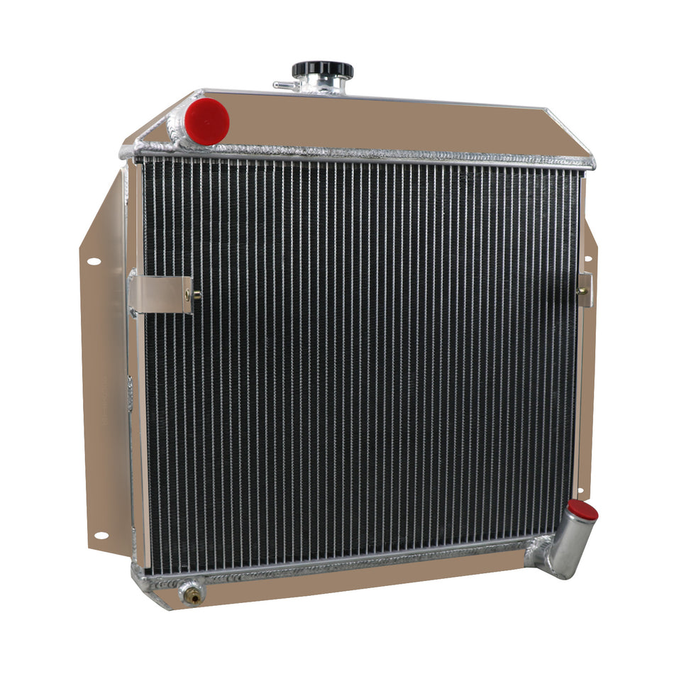 ASI Performance 4 Row Aluminum Radiator For 1955-1956 Plymouth Belvedere Fury Plaza Savoy ,3.8L