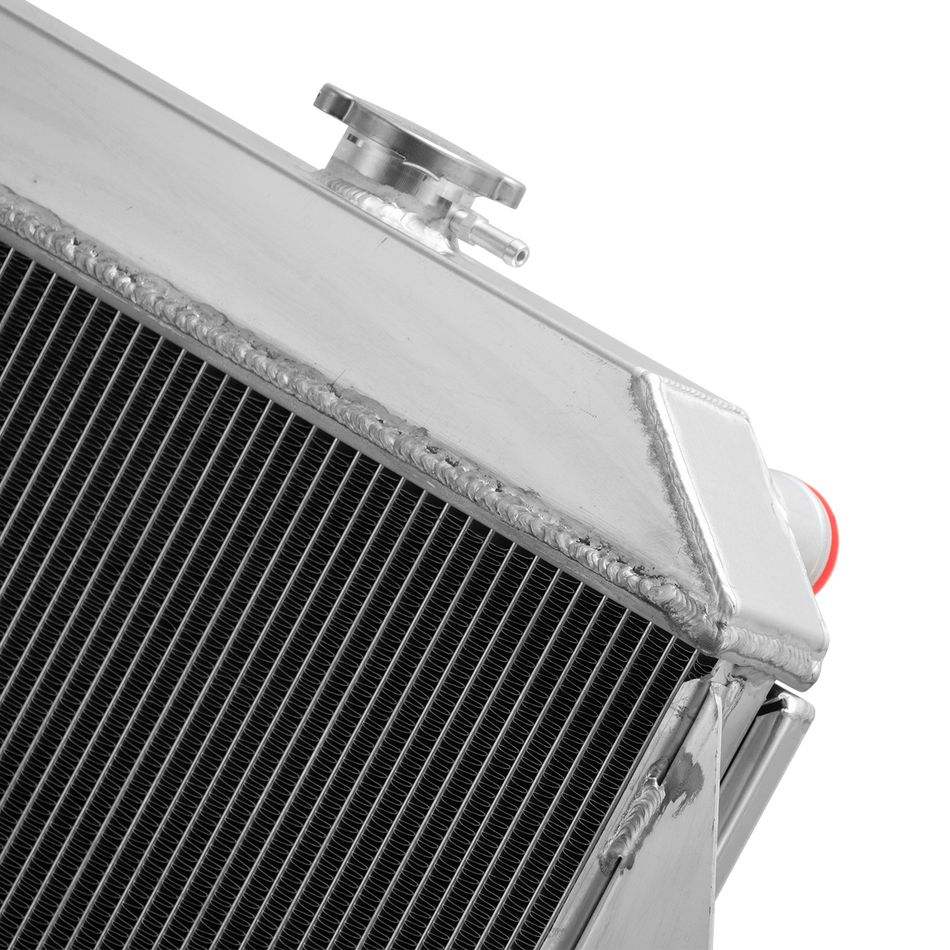 ASI Performance 4Row Aluminum Radiator Shroud+Fan For 1955-1956 Plymouth Belvedere Fury 3.8L L6