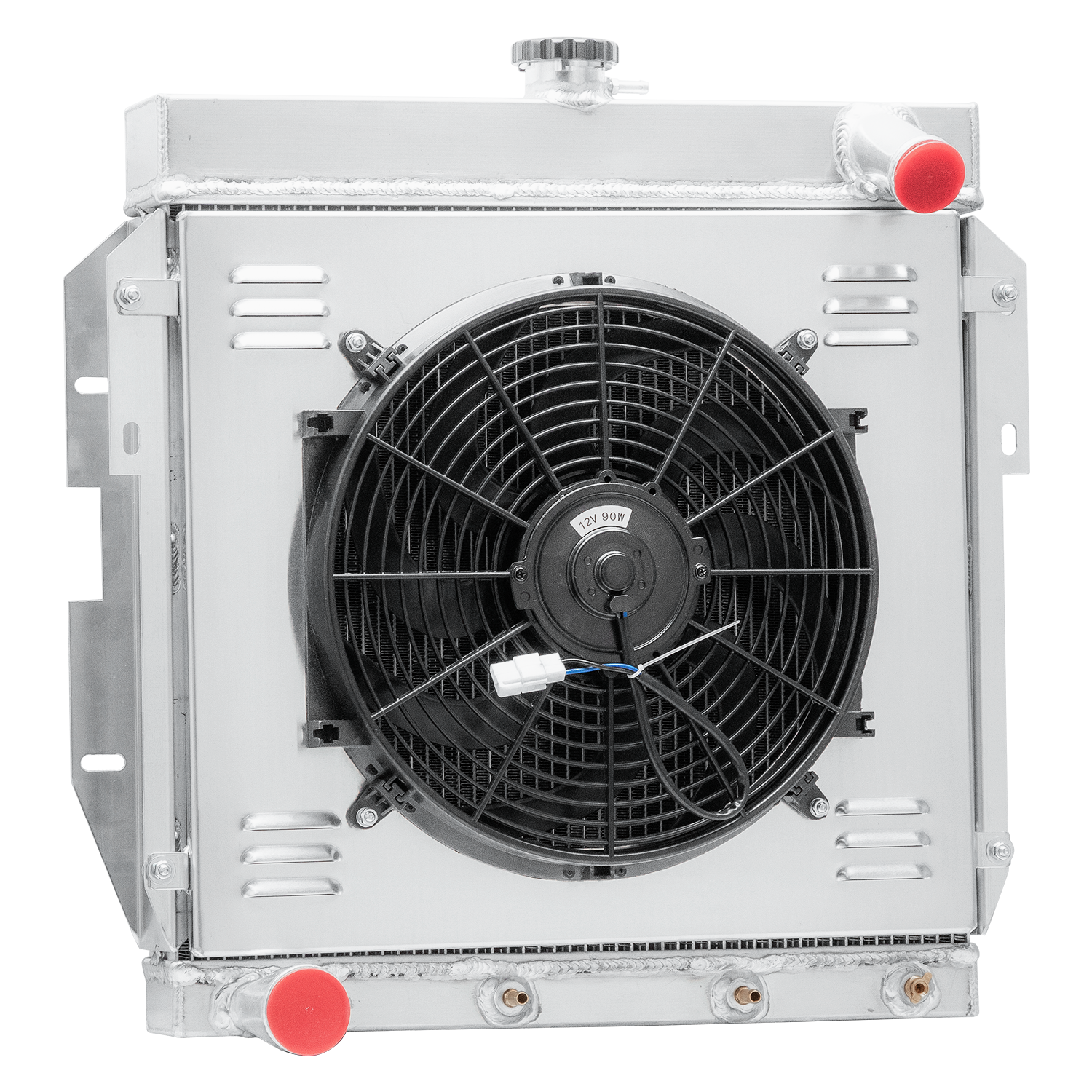 ASI Performance 4 Row Radiator Shroud Fan Relay For 1955-1957 Ford Thu ...