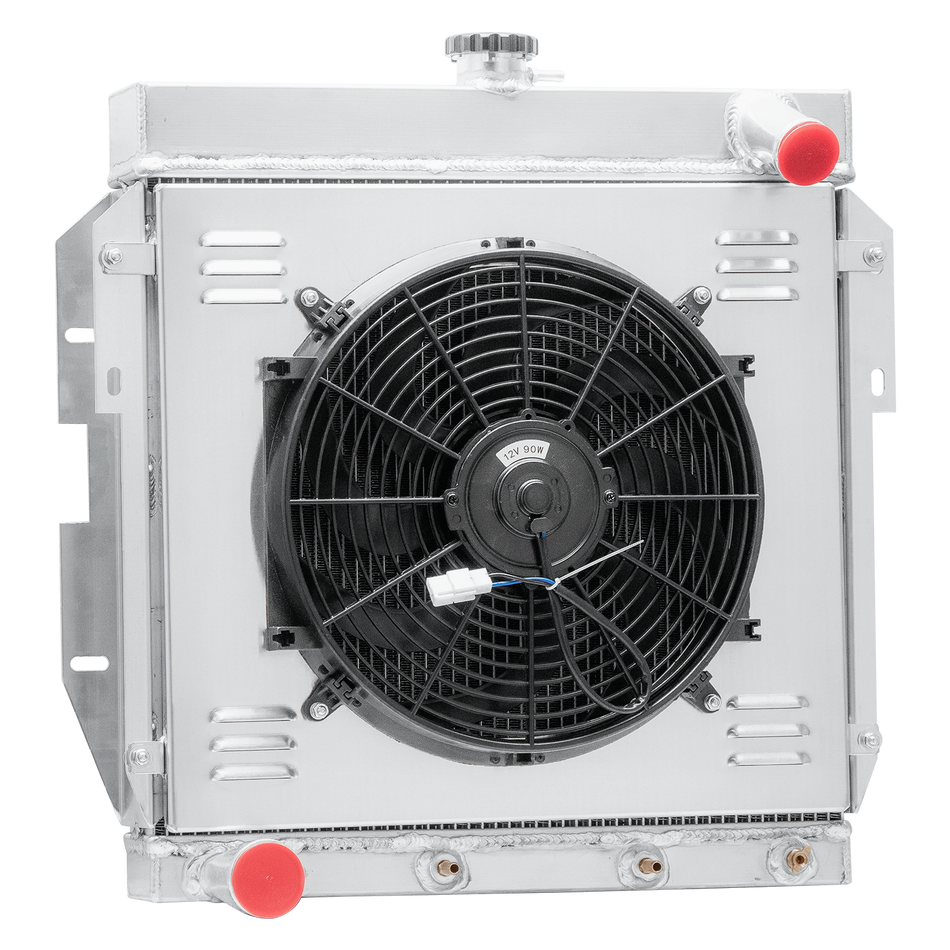 ASI Performance 4 Row Radiator Shroud Fan Relay For 1955-1957 Ford Thunderbird Y-BLOCK V8 Engine