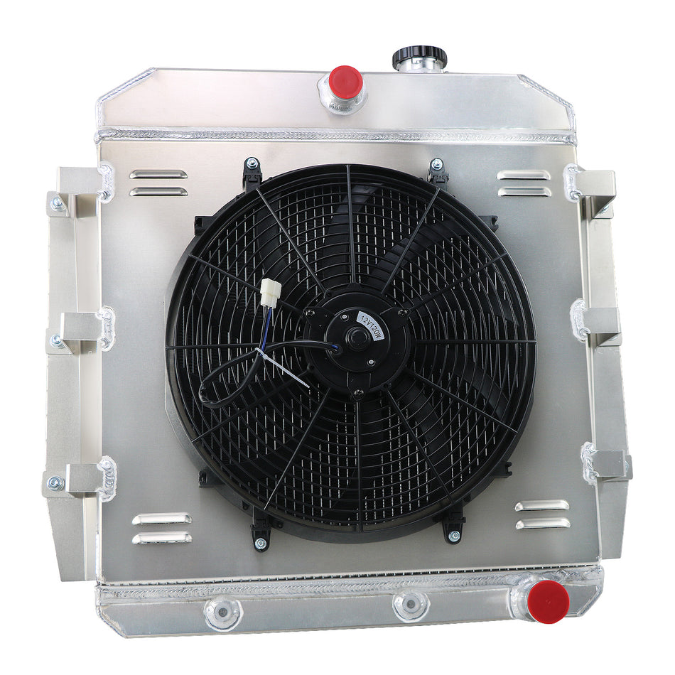 ASI Performance 4 Row Radiator Shroud Fan for 1955-1959 1958 Chevy Apache Truck Pickup AT CC5559