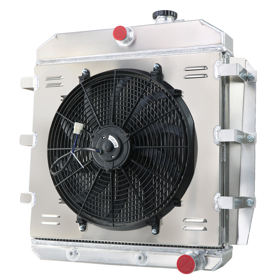 ASI Performance 4 Row Radiator Shroud Fan for 1955-1959 1958 Chevy Apache Truck Pickup AT CC5559
