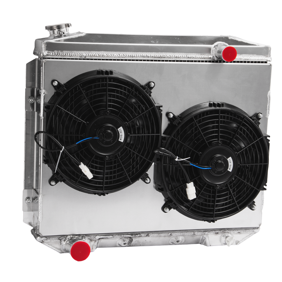 ASI Performance 4ROW Radiator&Shroud Fan for 1957~1959 Ford Fairlane Ranchero Mercury Montclair
