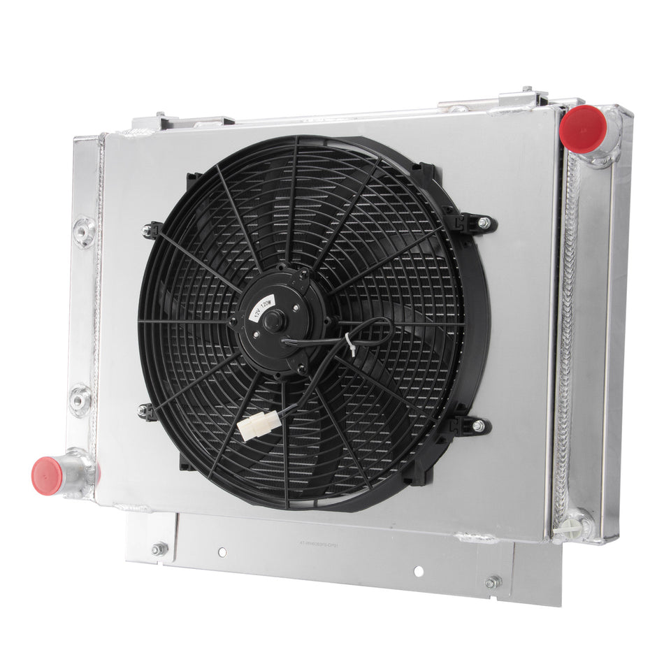 ASI Performance 4 Row Radiator+Shroud Fan For 1960-1963 Ford Galaxie 62-63 Galaxie 500 5.8L AT