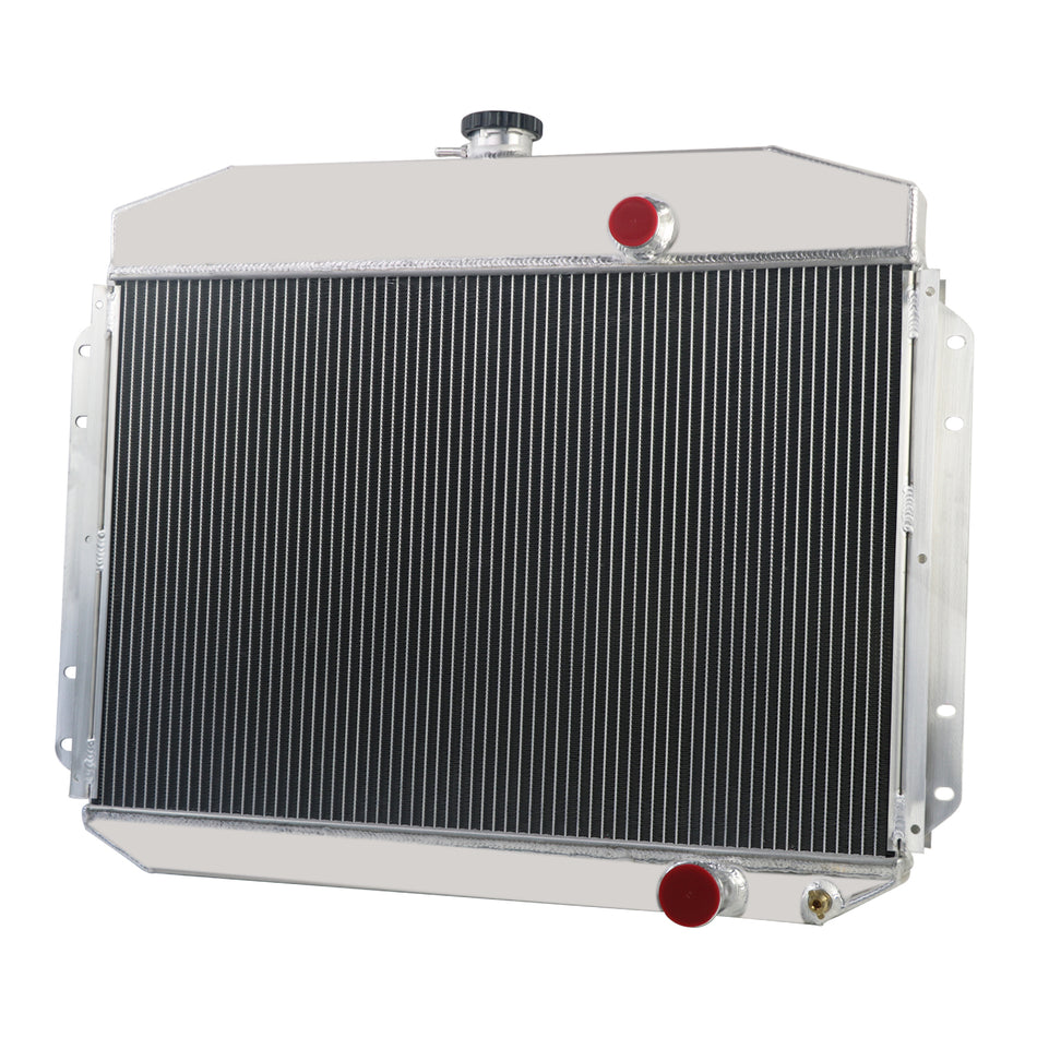 ASI Performance 4-ROW Aluminum Radiator Fit 1961-1964 1963 Ford F-100 F250 F-350 Pickup Trucks