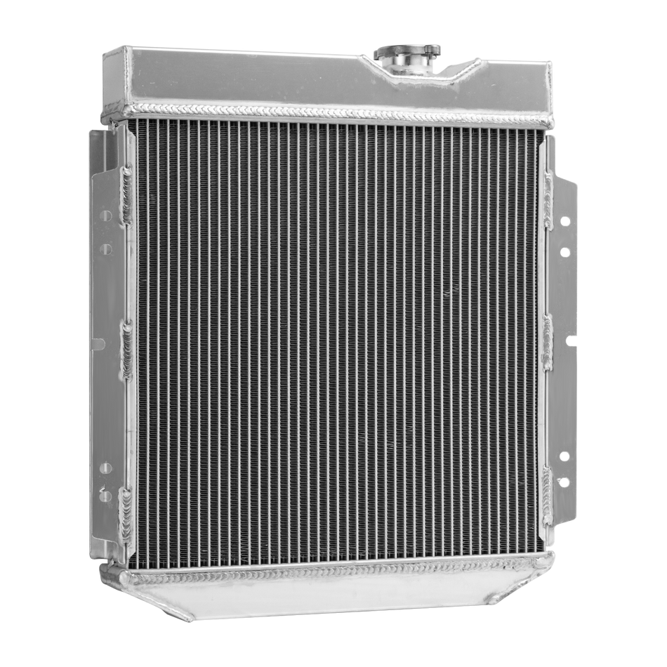 ASI Performance 4 Row Aluminum Radiator fit 1966-1974 68 69 Ford Bronco 2.8L 3.9L 3.3L L6 GAS