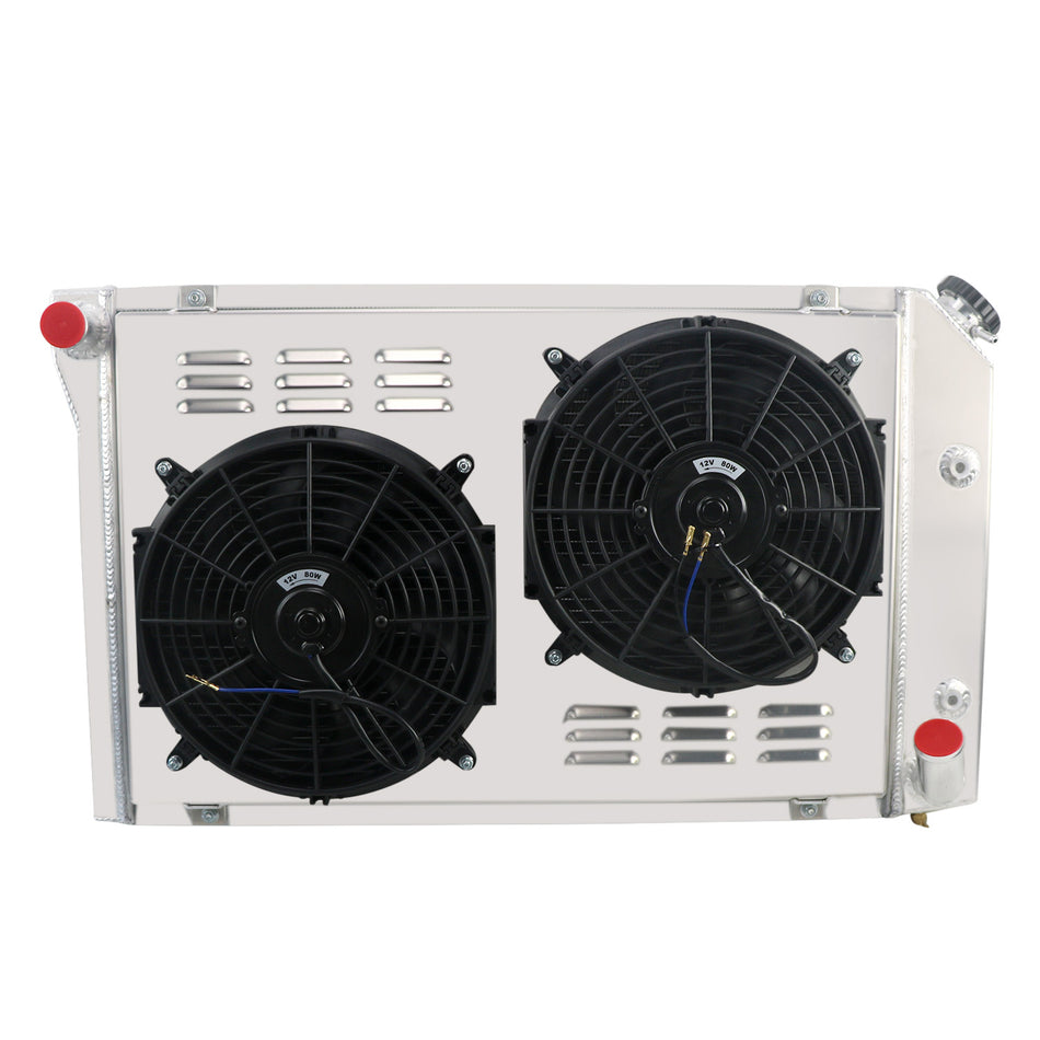 ASI Performance 4 Row Aluminum Radiator Shroud Fan For 1977-1982 Chevrolet Corvette 5.0L 5.7L V8