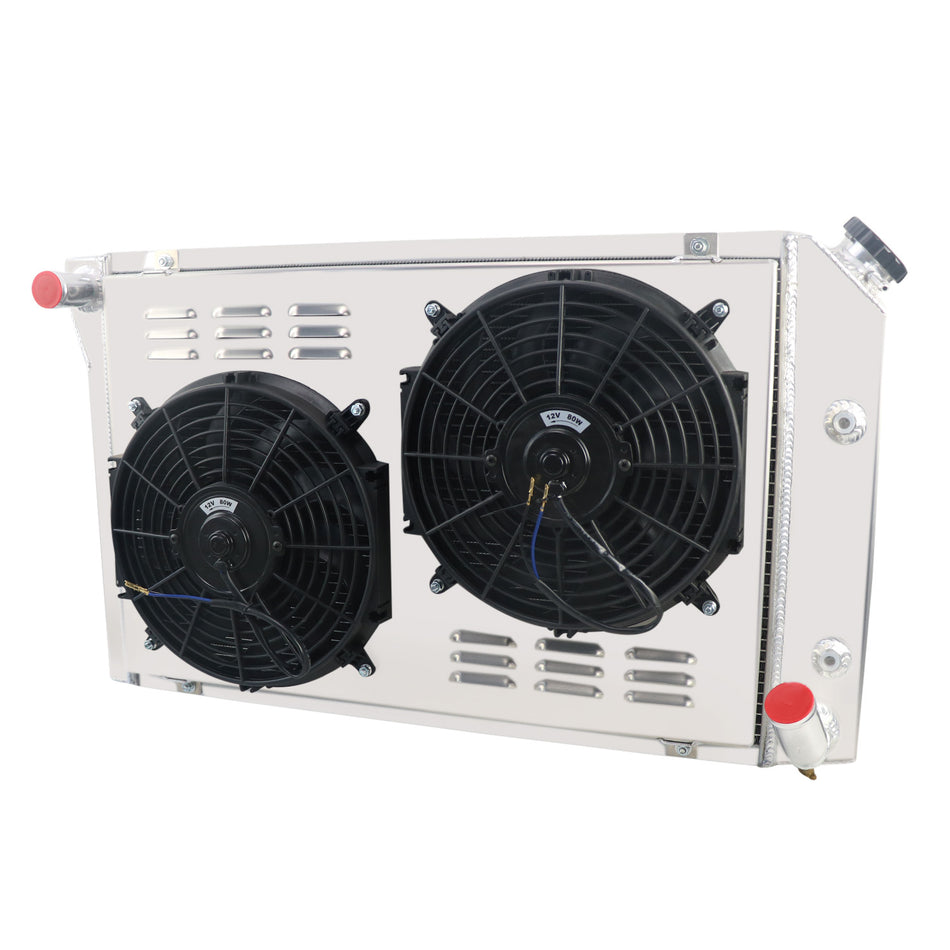 ASI Performance 4 Row Aluminum Radiator Shroud Fan For 1977-1982 Chevrolet Corvette 5.0L 5.7L V8