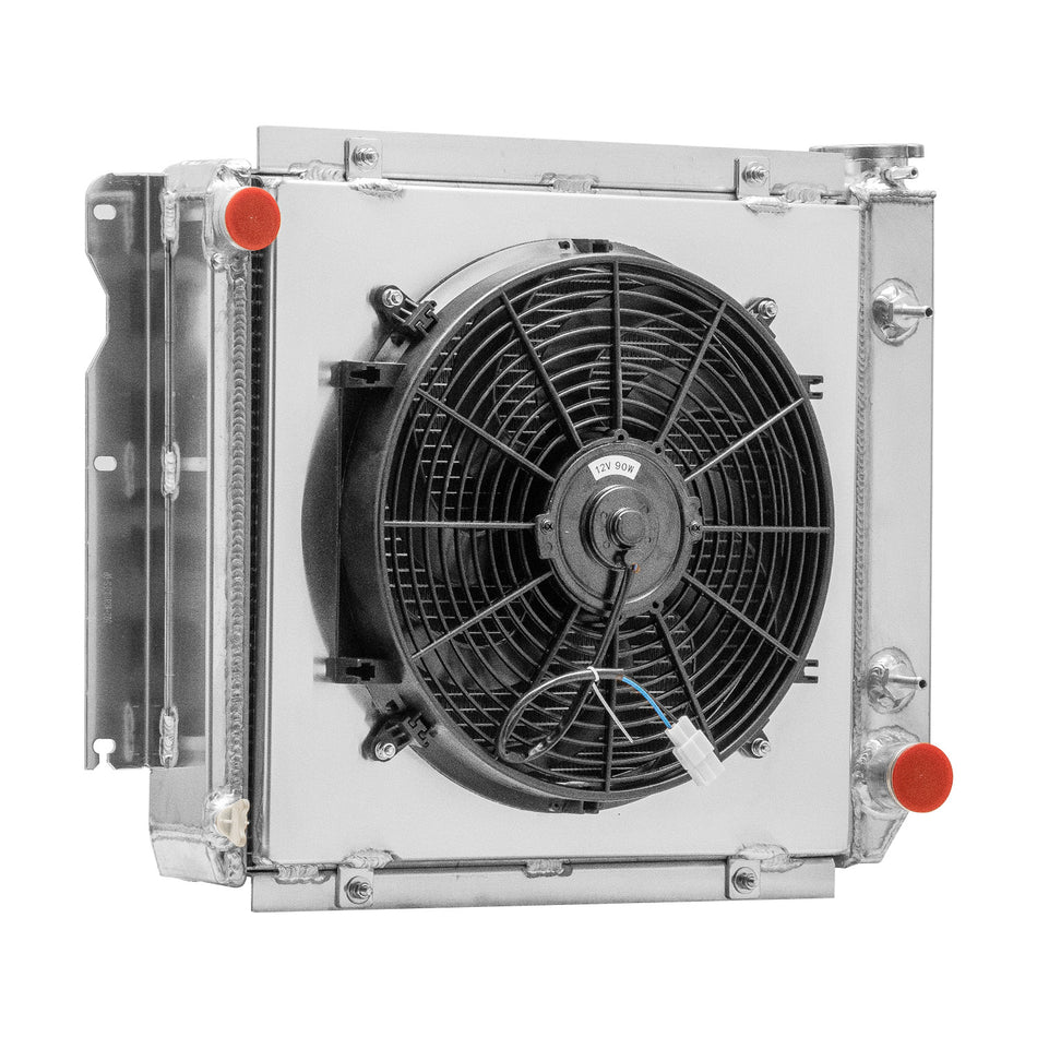 ASI Performance 4 Rows Radiator+Shroud+Fan FOR 1987-2006 Jeep Wrangler TJ YJ 2.5/4.0 4.2L l6 V8