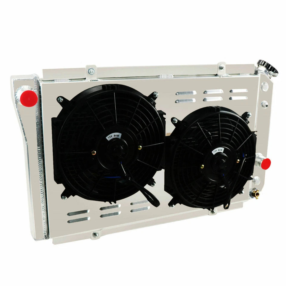 ASI Performance 4 Row Aluminum Radiator Shroud Fan fits 1984-1990 Chevy Corvette S10 5.7L SBC/V8