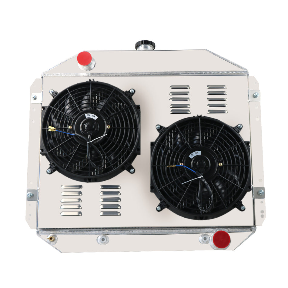 ASI Performance 4 Row Radiator+Shroud Fan For 1966-1979 Ford F100 F150 F250 F350 Truck Bronco AT